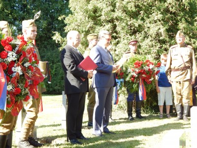 ruští konzulové-z leva honorární p. Aleš Zedník, na pravo generální Alexander Nikolajevič BUDAJEV